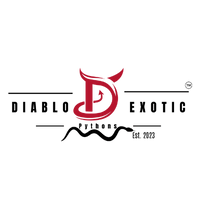 Diablo Exotic logo with red stylized D and black text, est. 2023