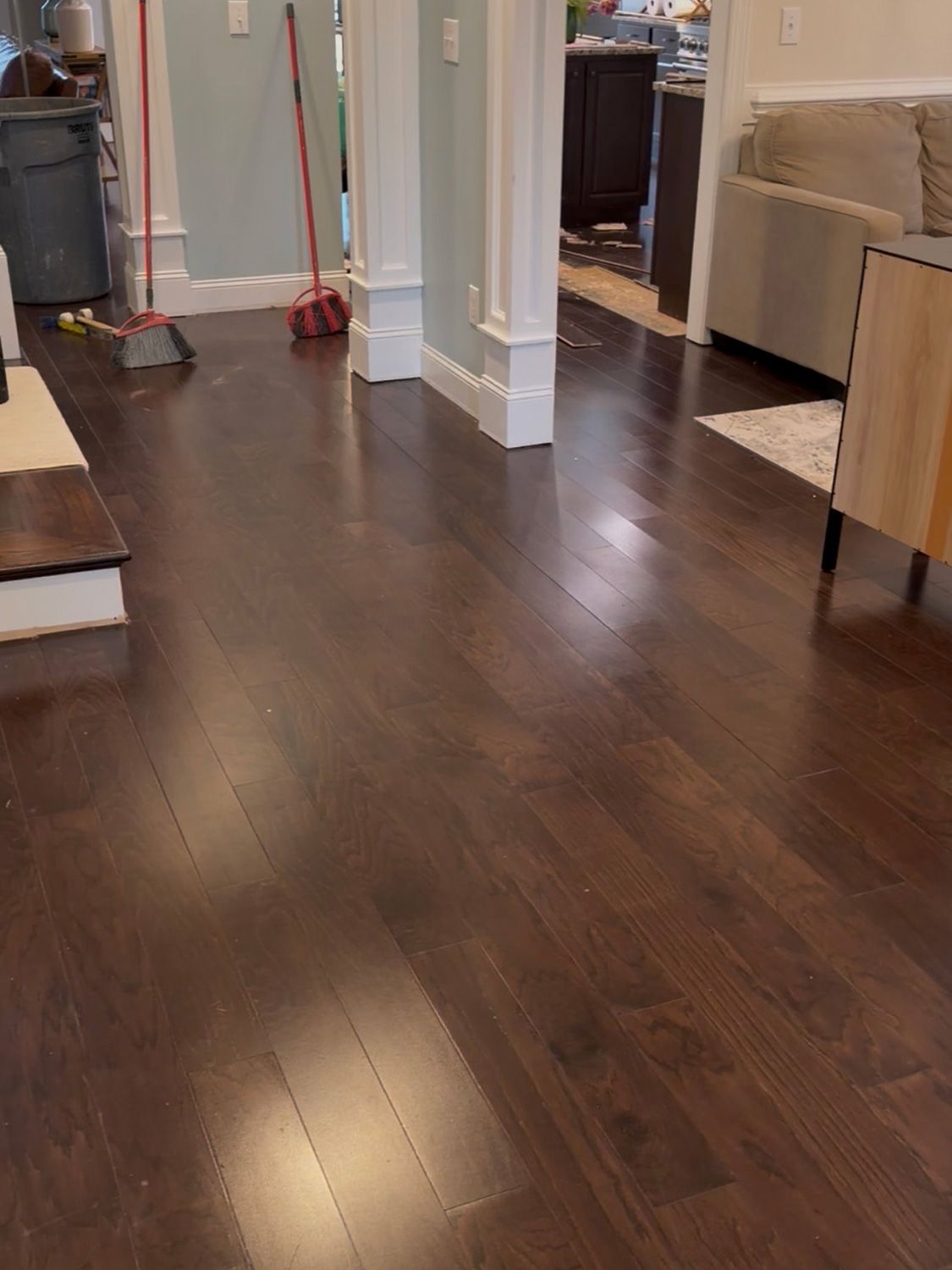 before flooring services 