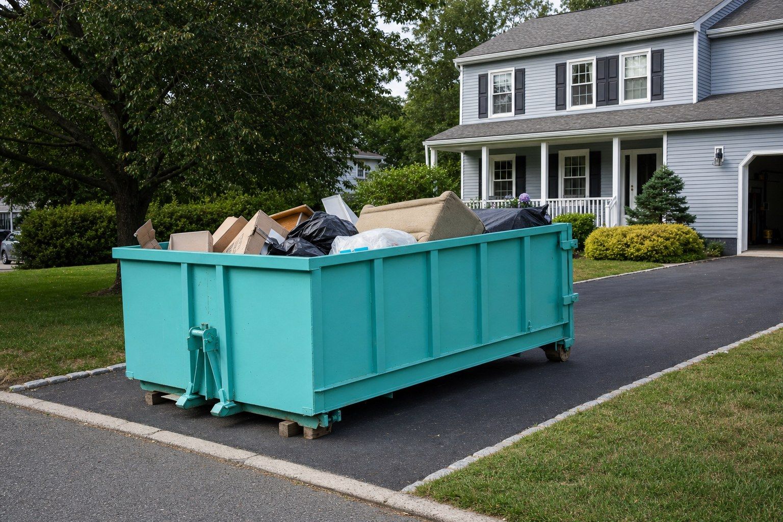 10 yard dumpster single room declutter Franklin Township NJ