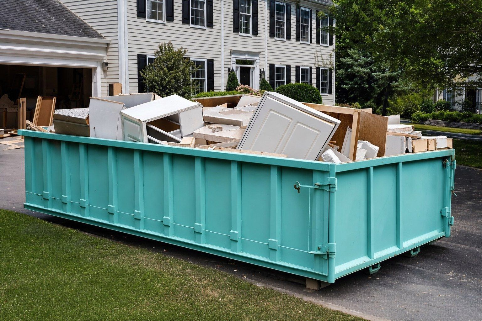15 yard dumpster kitchen remodel Franklin Township NJ