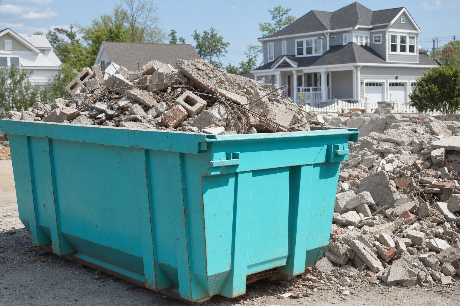 15 yard dumpster flooring carpet removal Franklin Township NJ