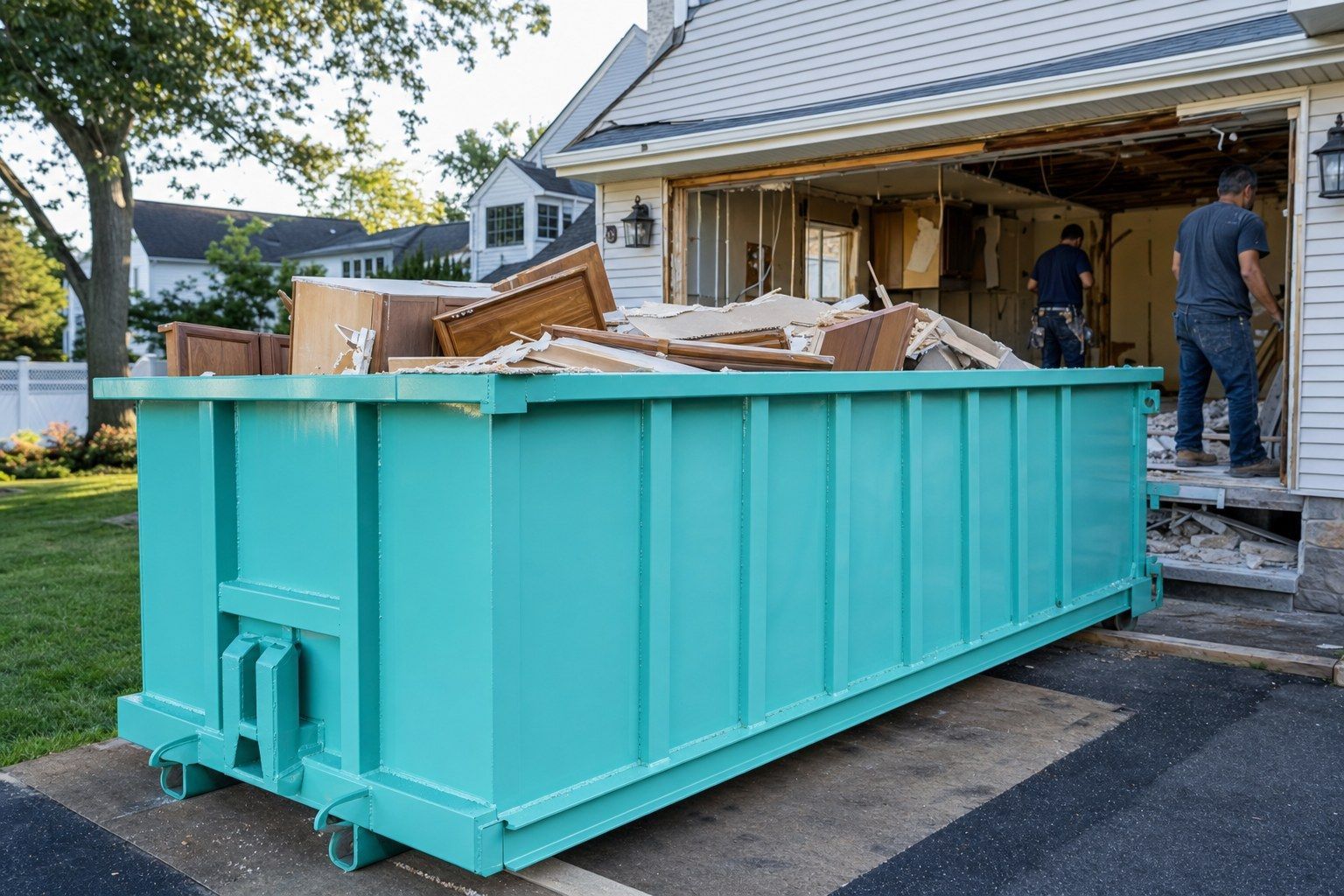 20 yard dumpster kitchen renovation Franklin Township NJ