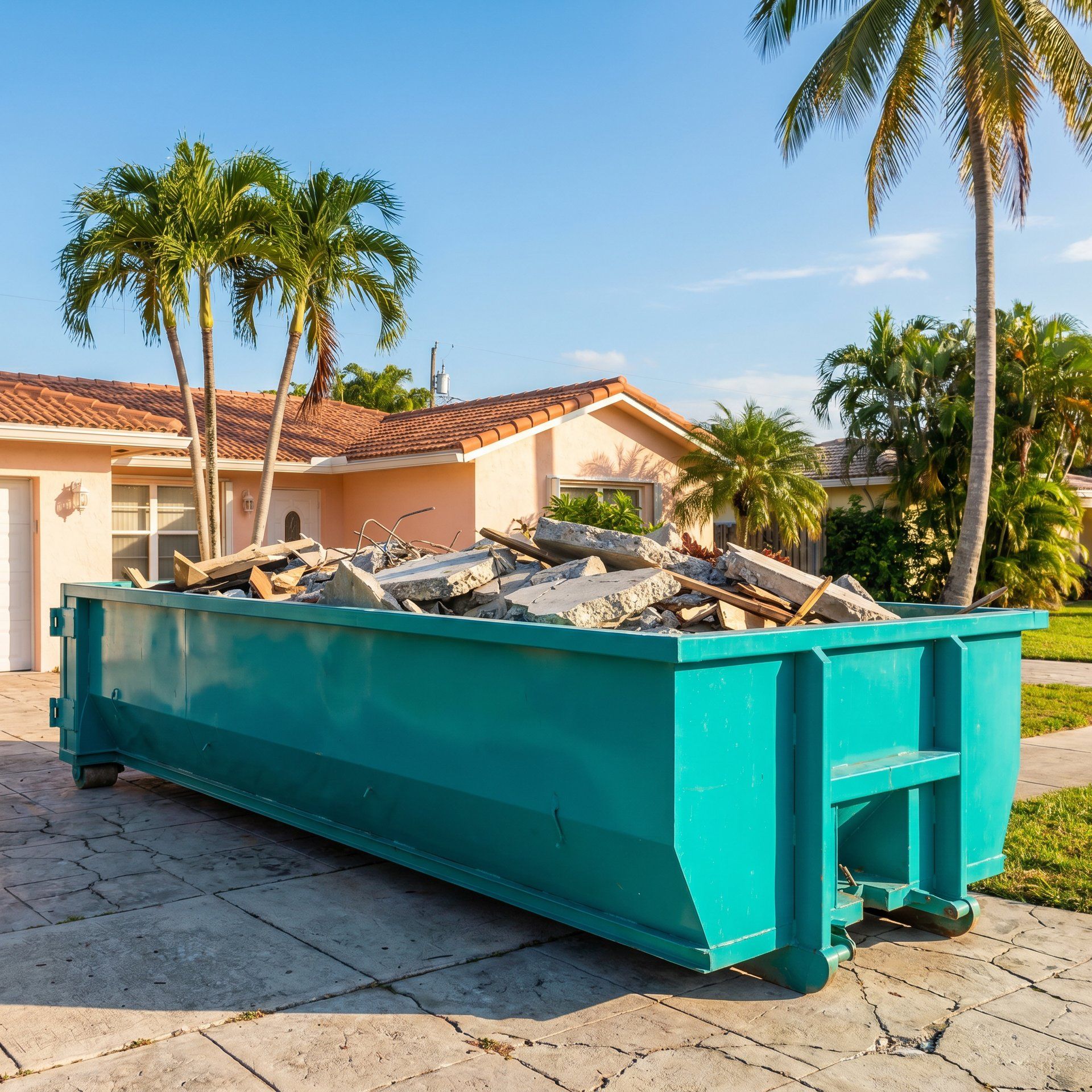 concrete heavy debris dumpster service Franklin Township NJ