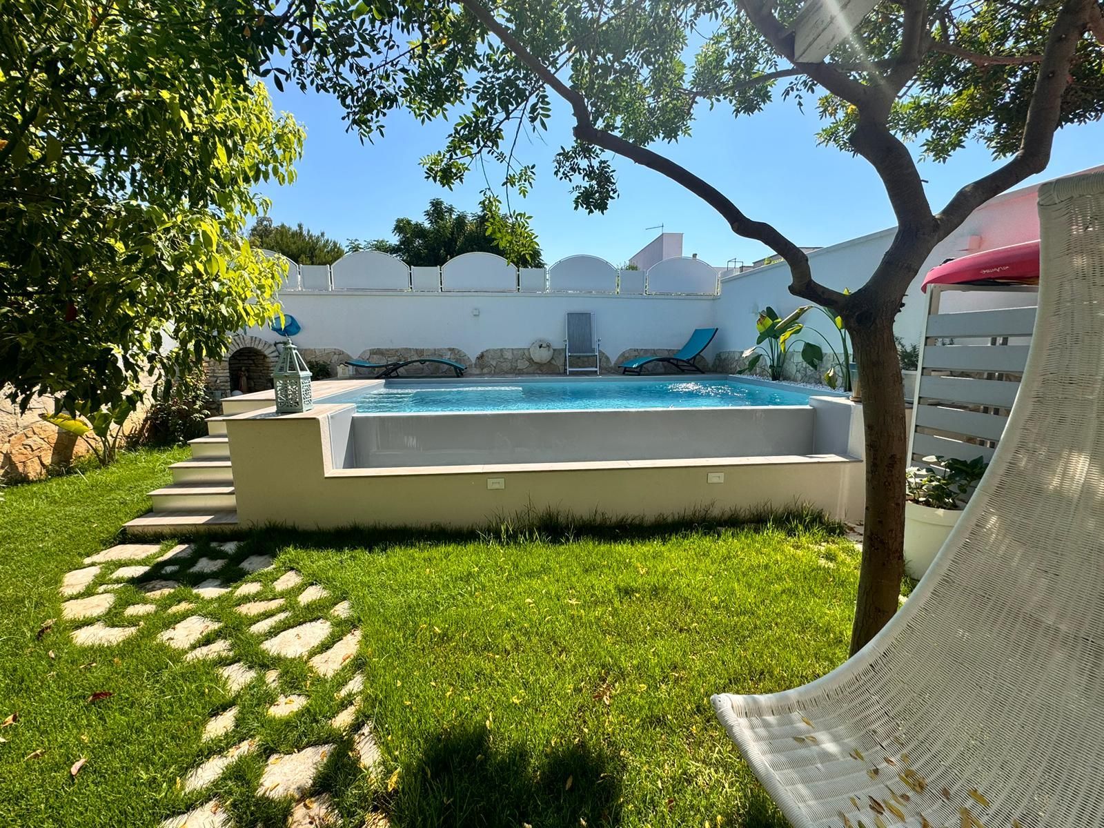 piscina fuoriterra realizzata in provincia di lecce pool design group