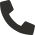 Ein schwarzes Telefonsymbol auf weißem Hintergrund.