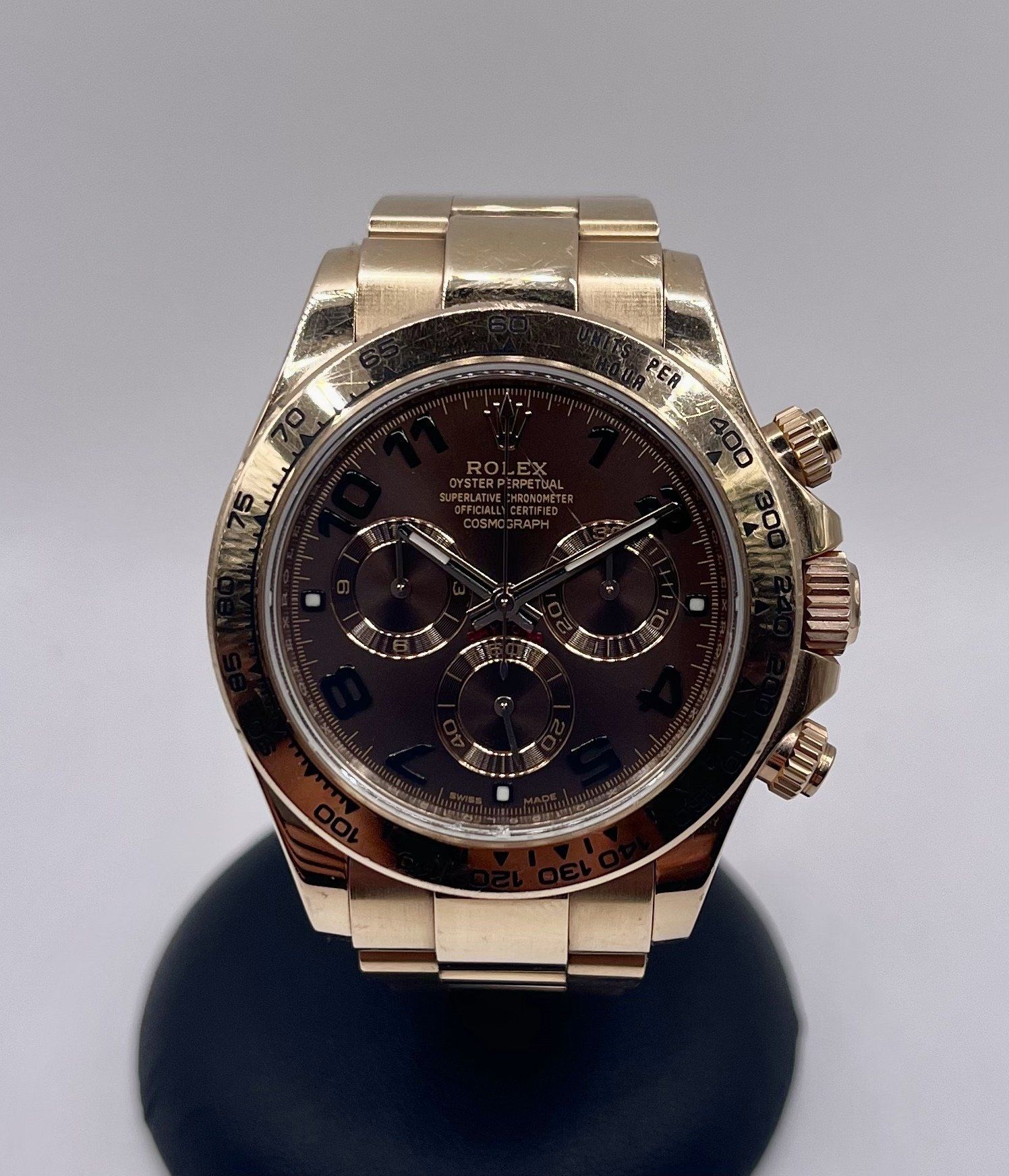 Rolex Daytona Chocolate Arabic Dial
