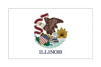 10' x 15' Illinois Flag