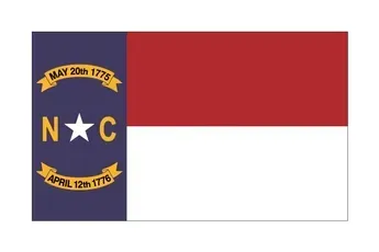 10' x 15' North Carolina Flag
