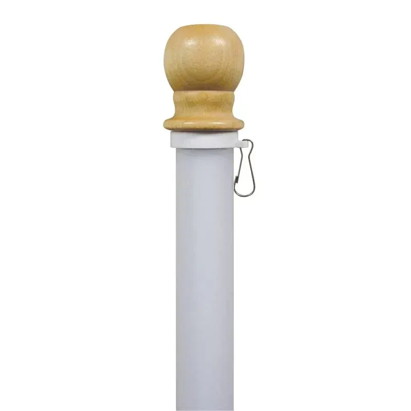 5' Display Poles - White Fioberglass