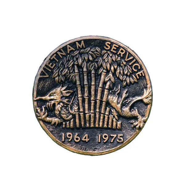 Viet Nam Service medal with palm trees and dragons, dated 1964–1975