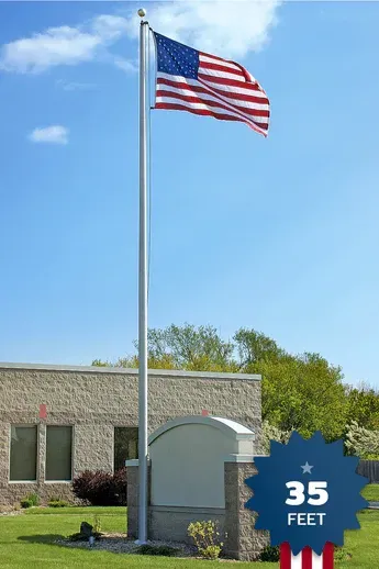 35ft Heavy Duty Flagpole - EC35