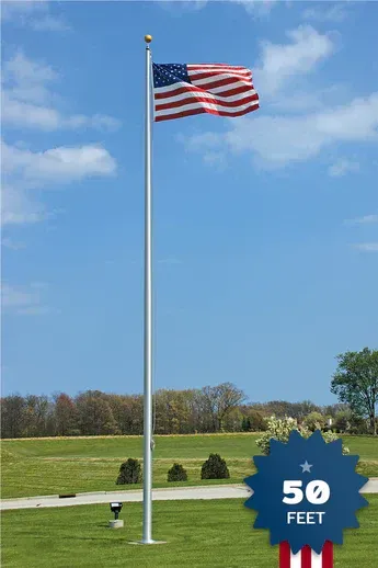50ft Heavy Duty Flagpole - EC50