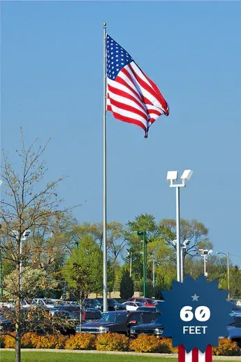 60ft Heavy Duty Flagpole - EC60