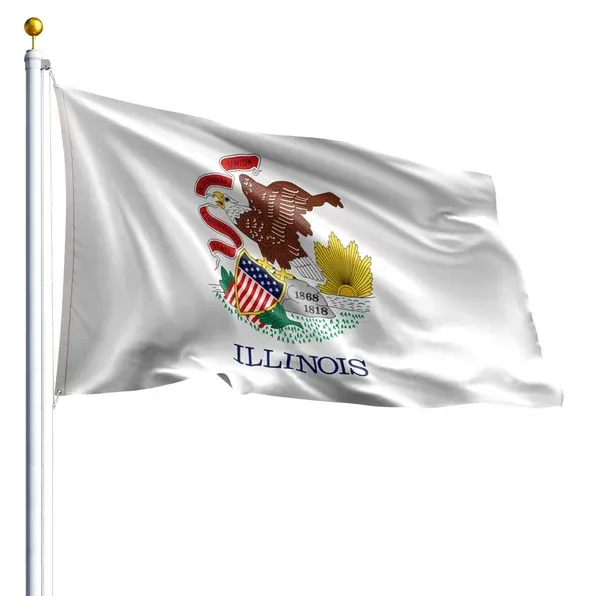 10' x 15' Illinois Flag