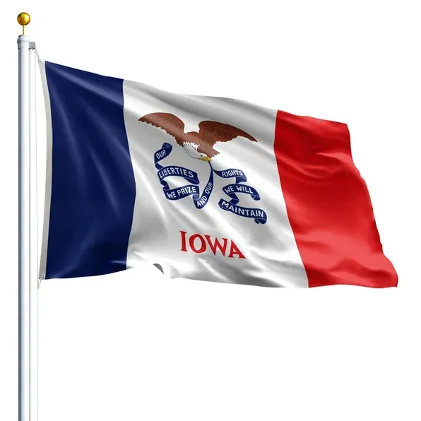 10' x 15' Iowa Flag
