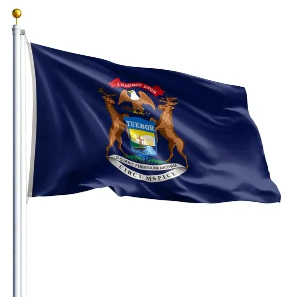 10' x 15' Michigan Flag