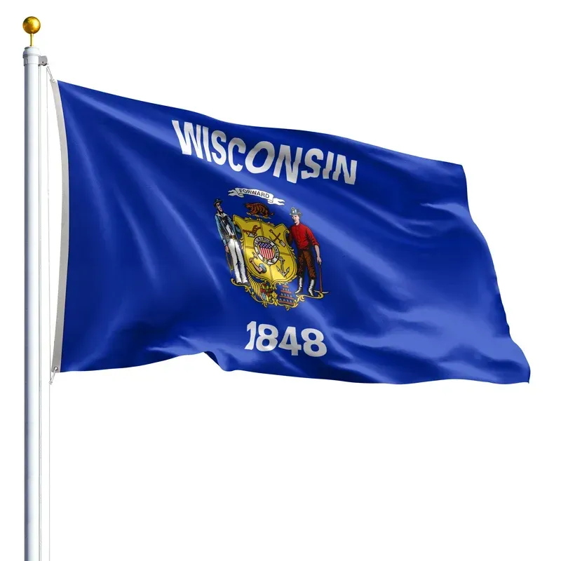 10' x 15' Wisconsin Flag