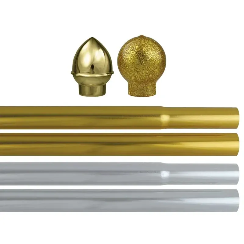 Budget Aluminum Parade Poles - Gold