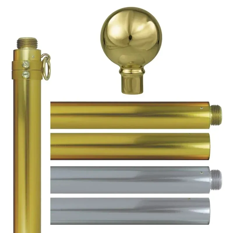 Deluxe Aluminum Poles - Gold