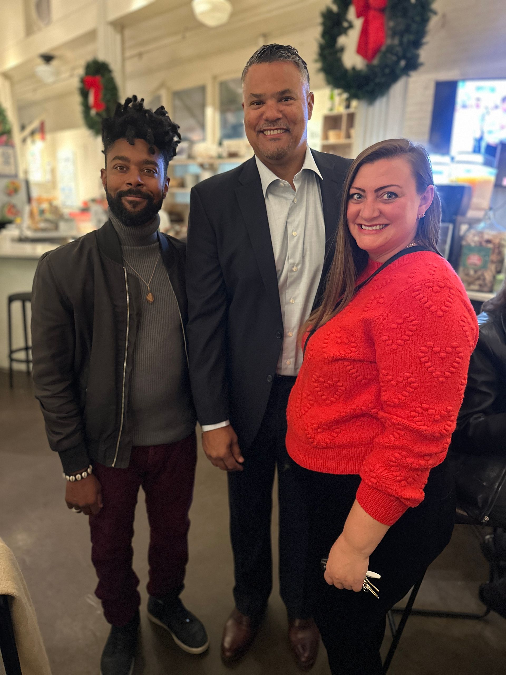 Sidney Barthelemy and supporters