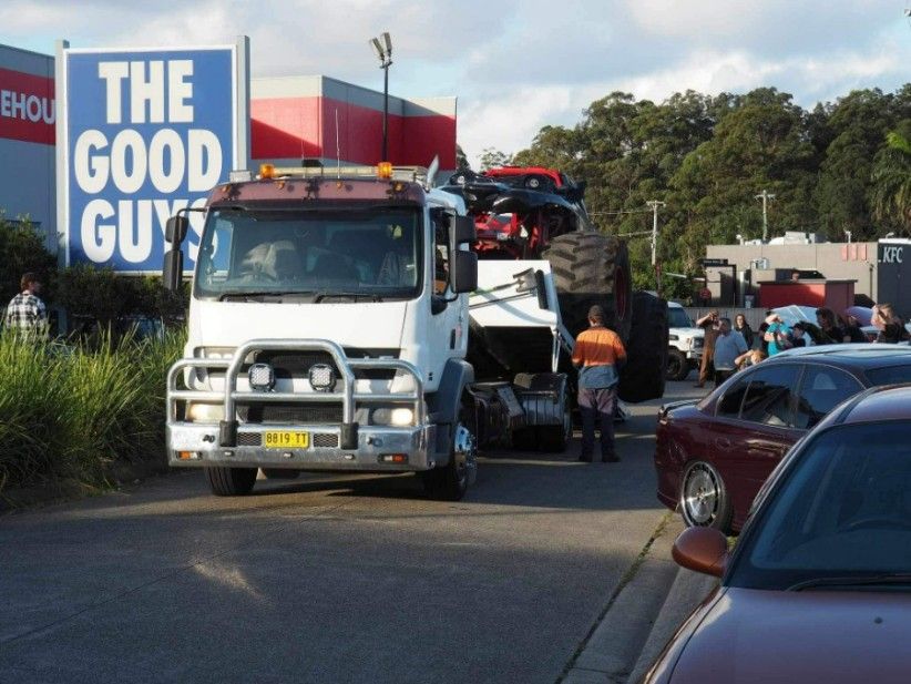 A Truck is Parked in Front of a Sign That Says the Good Guy — TNT Towing - Coffs Clarence in Yamba, NSW
