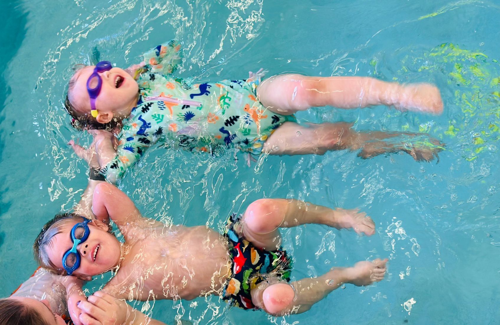 babies floating