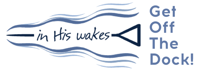 A logo for a company called get off the dock