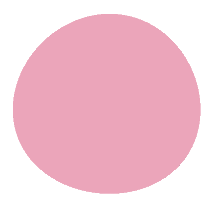 A pink circle is on a white background.
