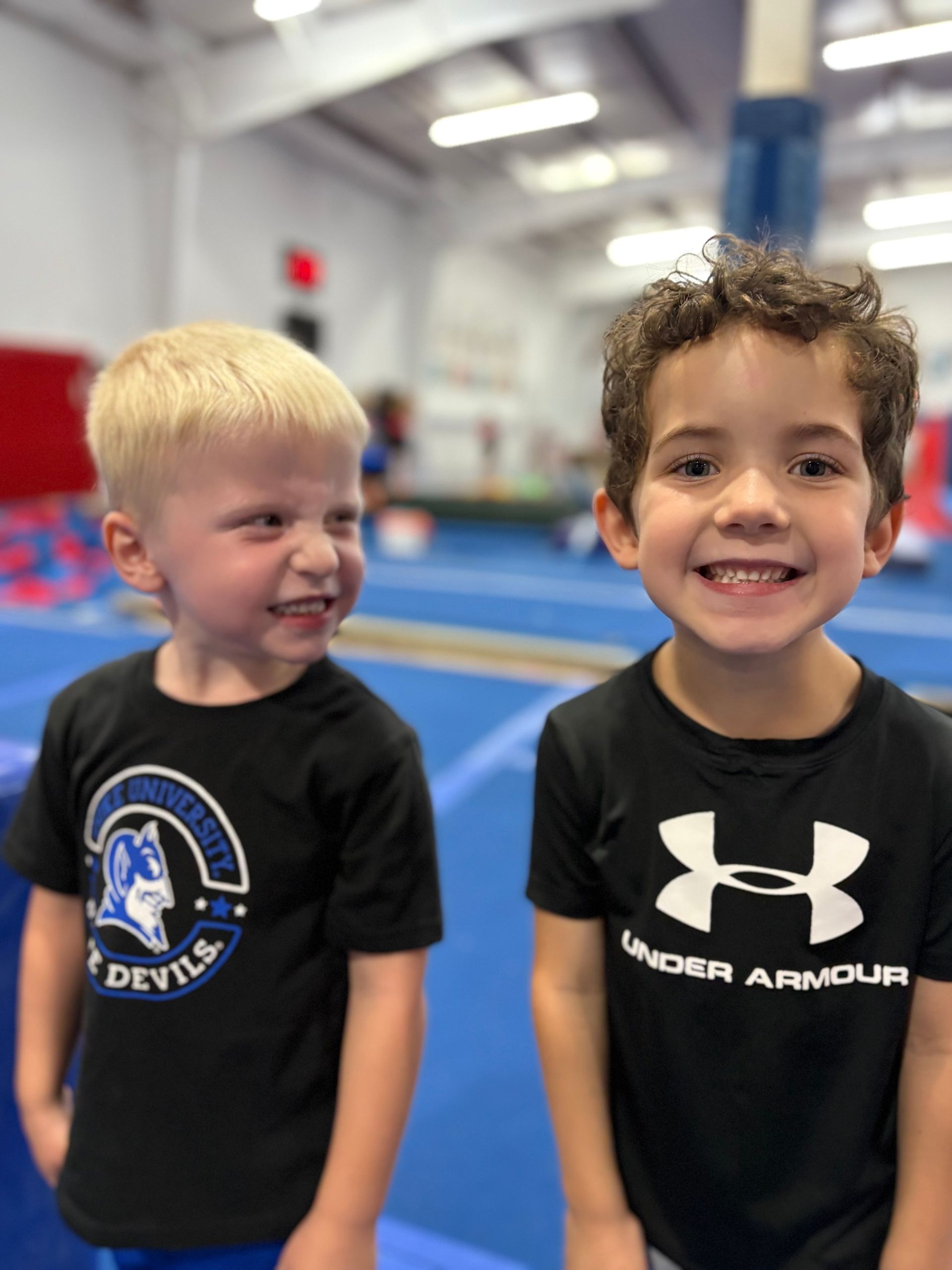 Young High Point Ninja athletes smiling