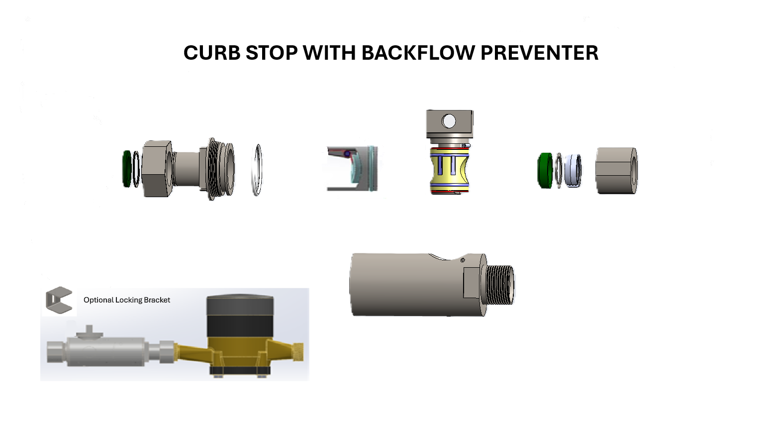 Curb Stop with Backflow Preventer