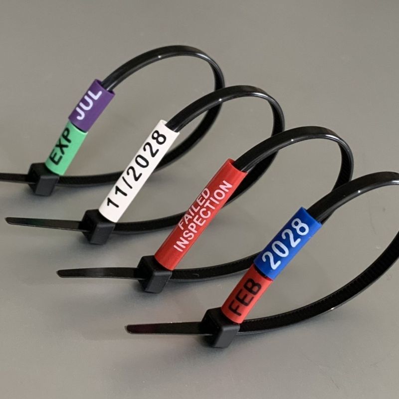 Identimark range of colours and sizes of heatshrink