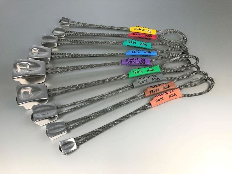 Identimark custom printed heatshrink labels for climbing equipment