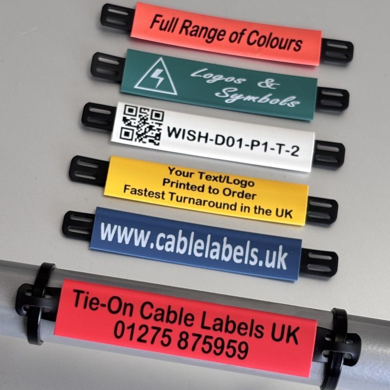 Tie-On Carrier Cable Labels in various colours