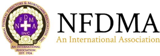 NFDMA logo with purple-and-gold emblem and black text, “An International Association” underneath
