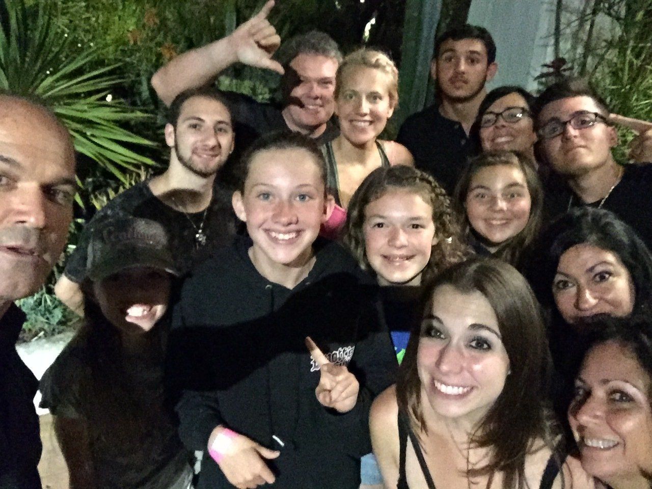 Happy ghost tour guests