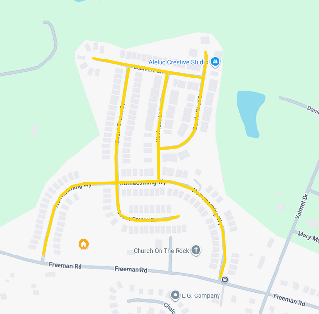 Copley Farm neighborhood map