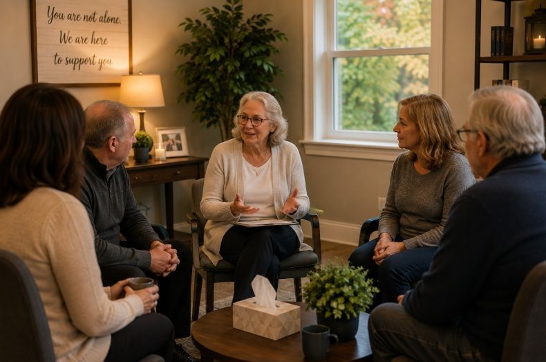 Family support discussion for cremation services in Milton, VT