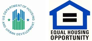 Two logos for the department of housing and equal housing opportunity