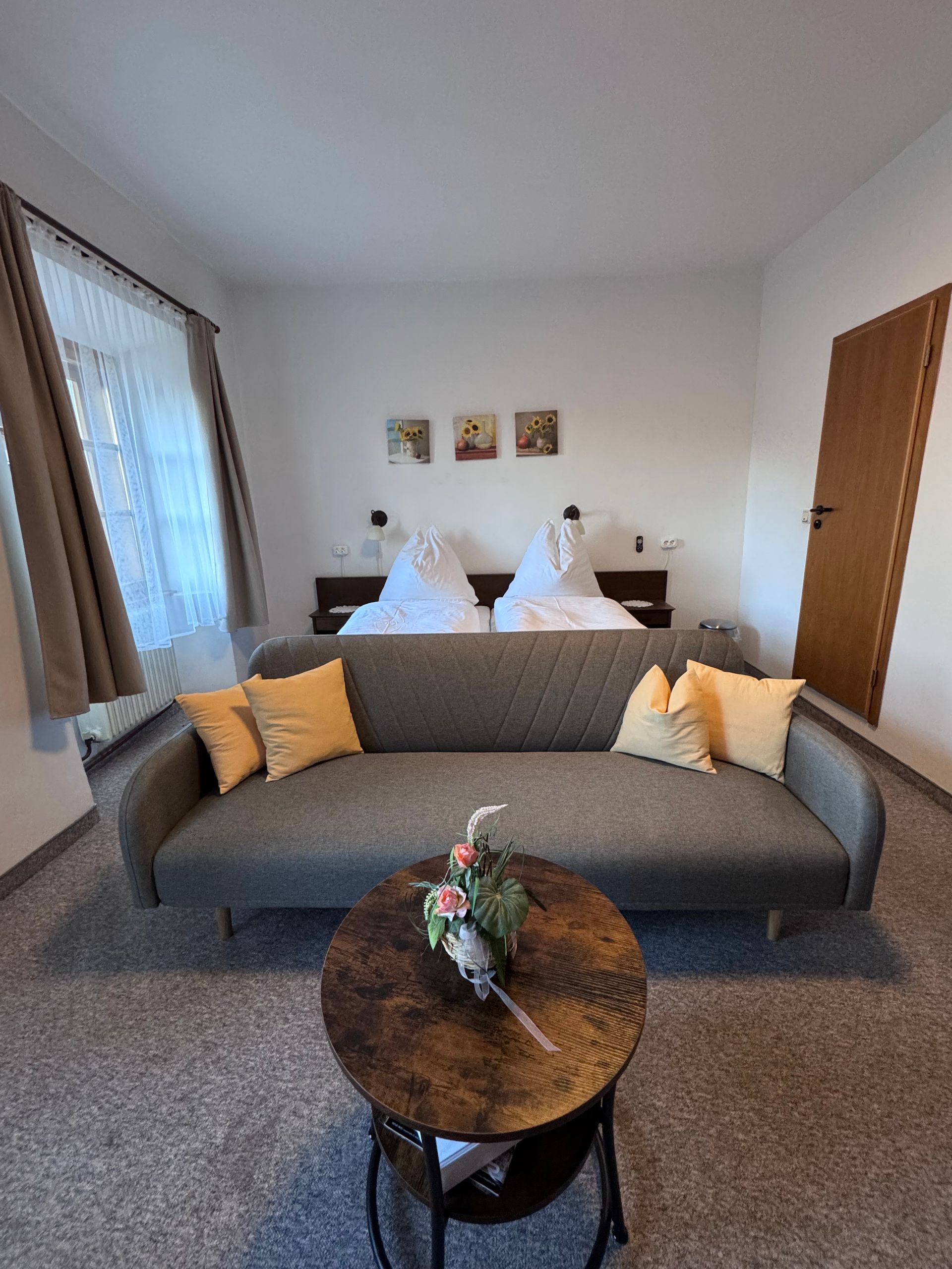 Zimmer mit einem Schlafsofa