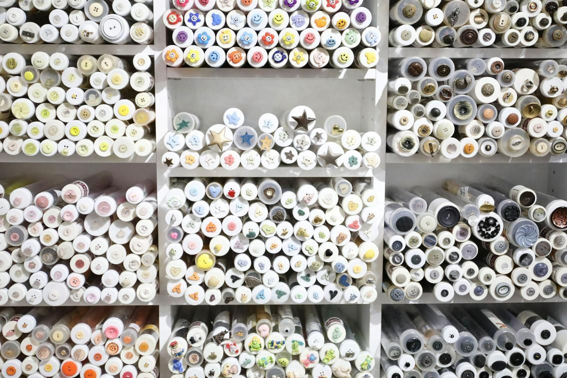 There Are Many Different Types of Buttons on The Shelves — Stitch 2340 In Port Macquarie, NSW