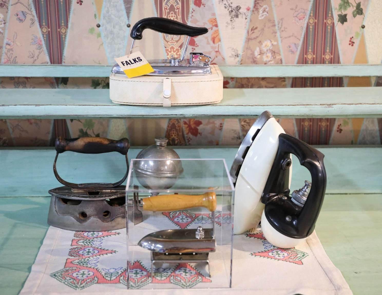 A Bunch of Old Irons Are Sitting on A Table — Stitch 2340 In Armidale, NSW