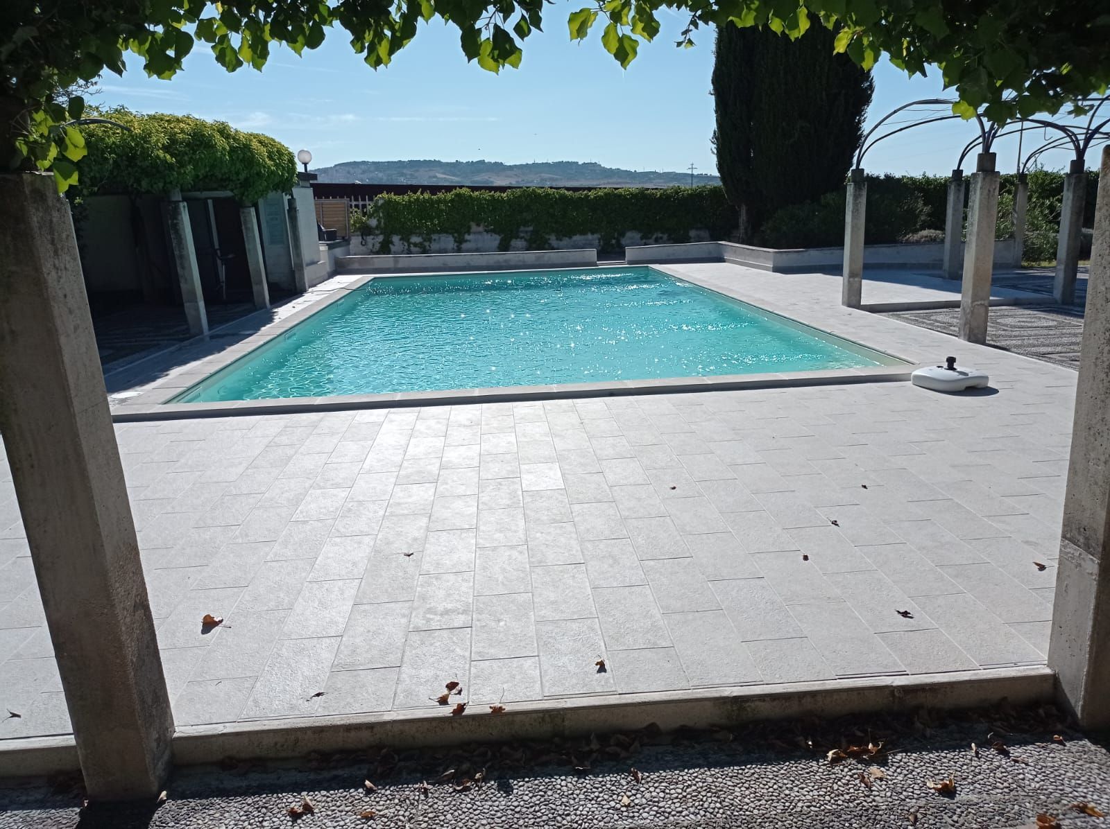 piscina con rivestimento in pvc