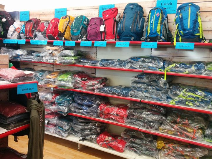 articoli sportivi trento, zaini trekking
