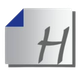 A piece of paper with the letter h on it.