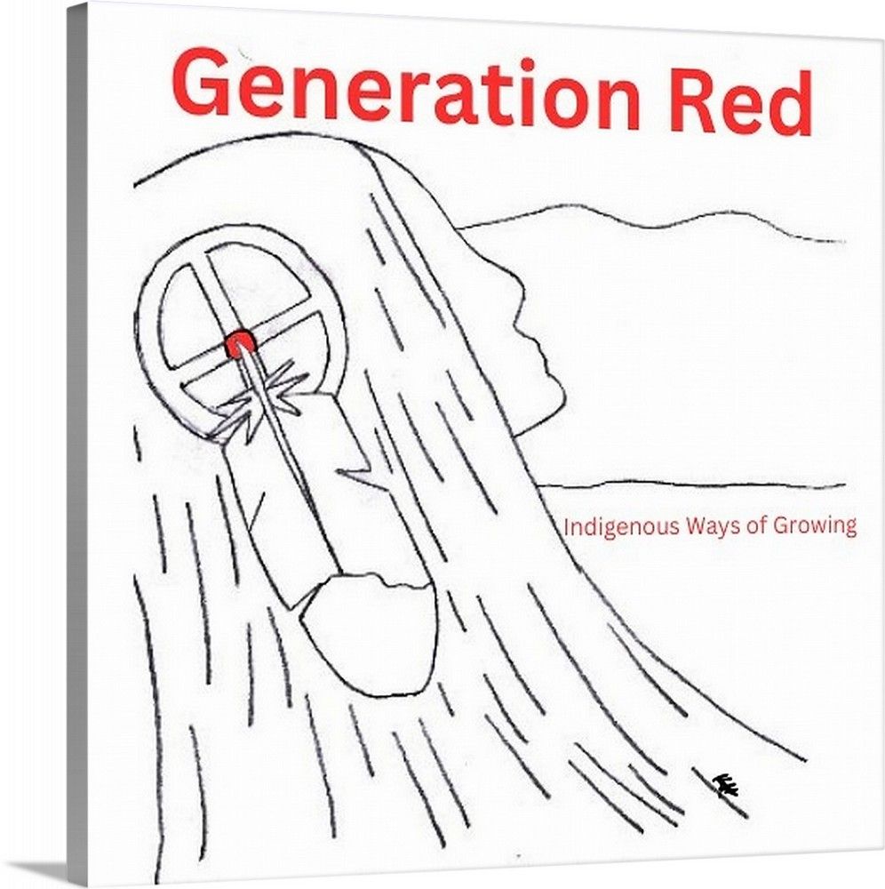 Kellie Harry Artwork_Message for the People_Red and White_12x12