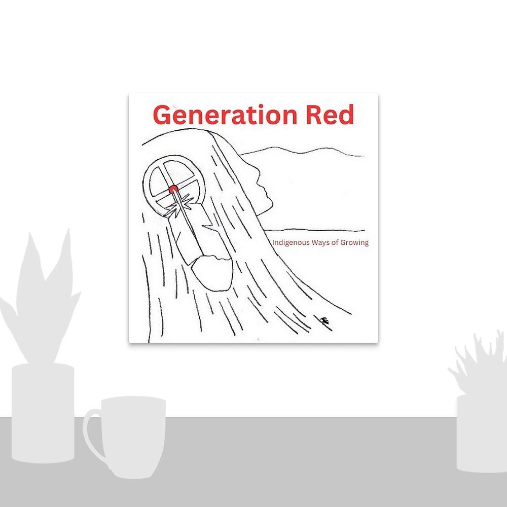 Kellie Harry Artwork_Message for the People_Red and White_12x12