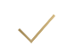 Gold checkmark icon on a white background