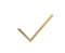 Gold checkmark icon on a white background