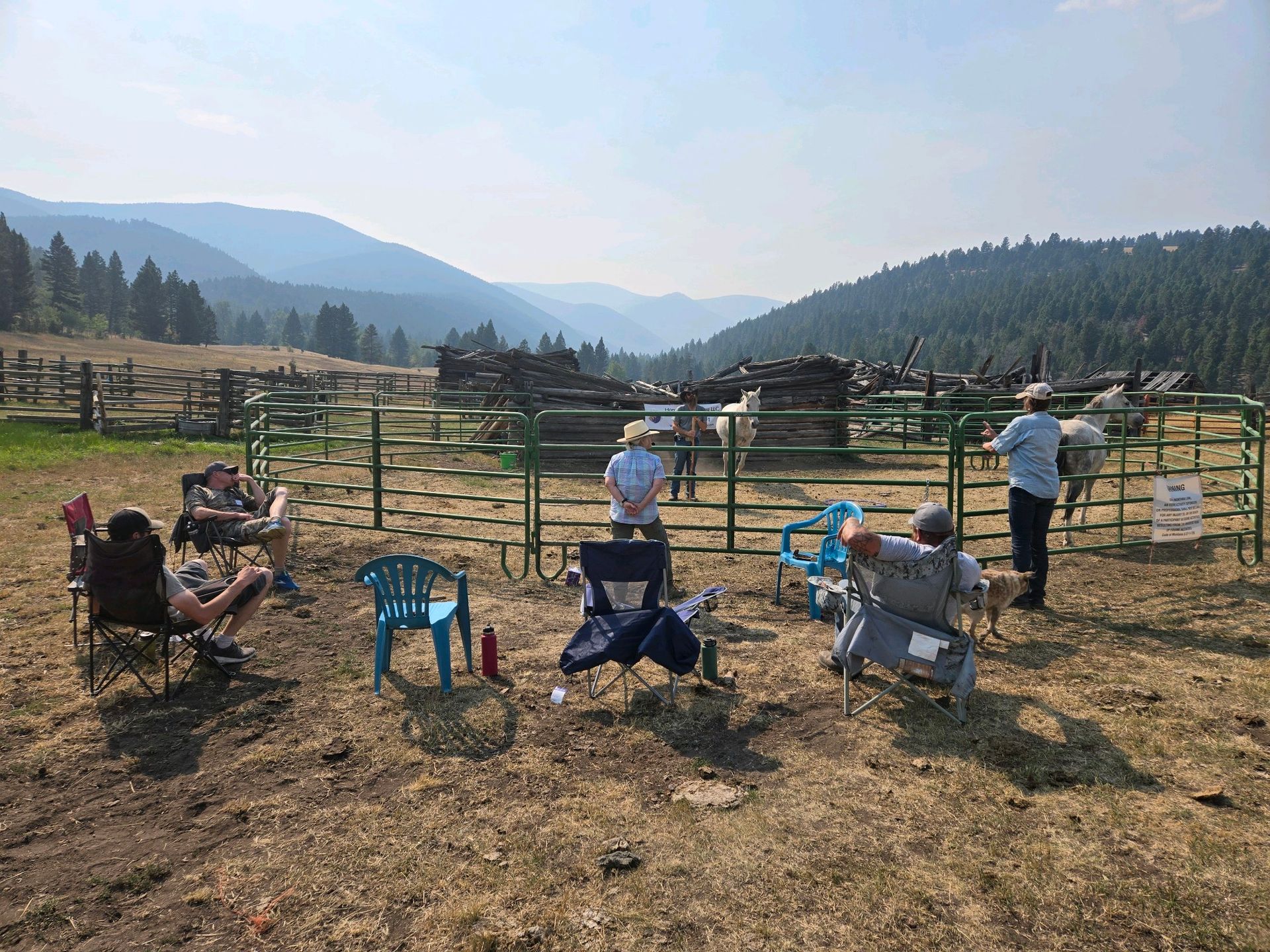 Center for Warriors Archery Elk Camp's Equestrian Therapy at camp September 2024