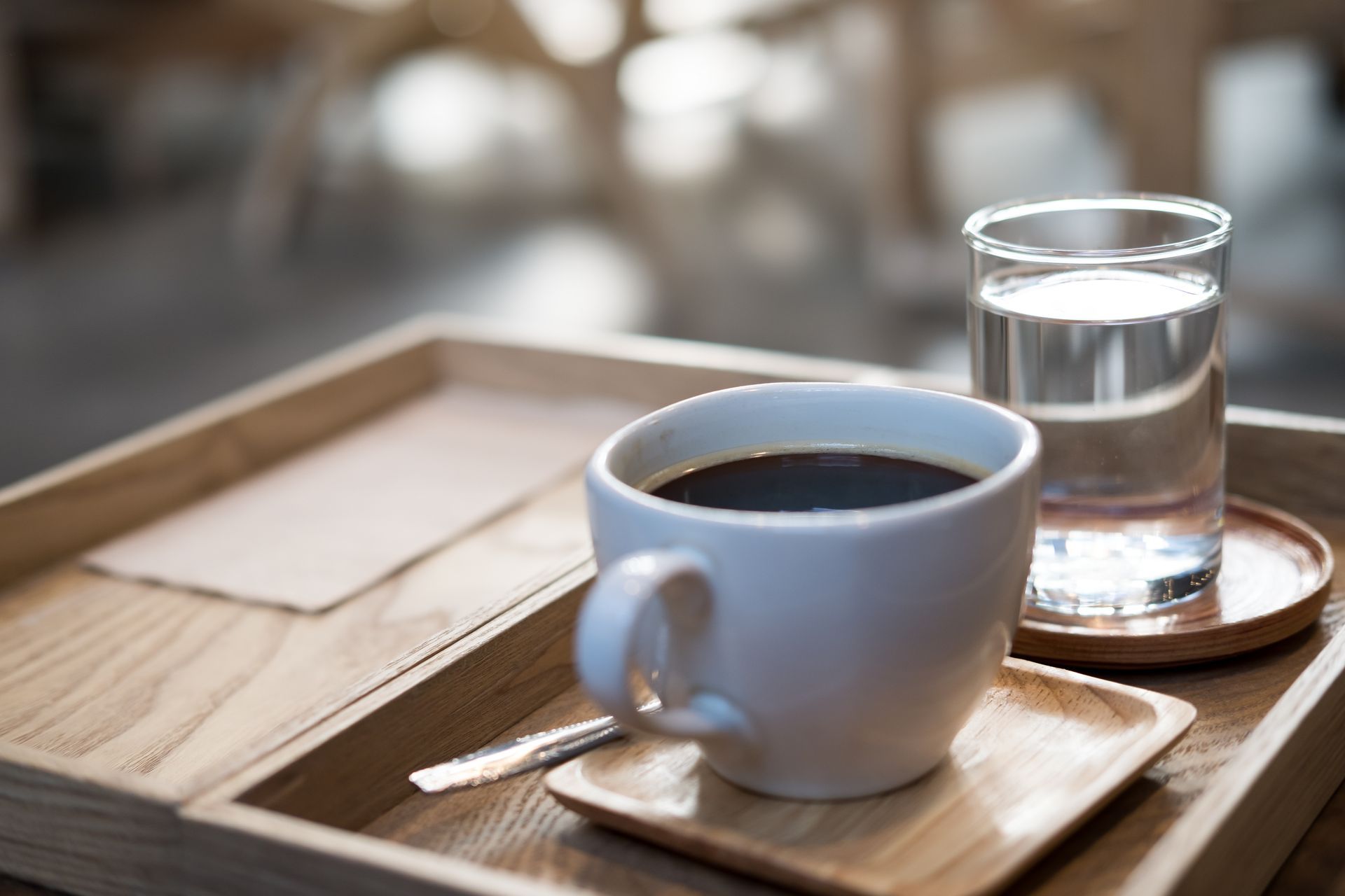 Coffee & Water button – coffee cup and water dispenser